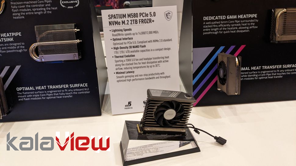 MSI یک نمونه خنک‌کننده مایع AIO برای SSD جدید ساخته است