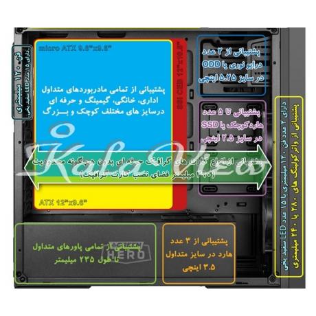 کیس کامپیوتر گرین Z2 Plus Hero