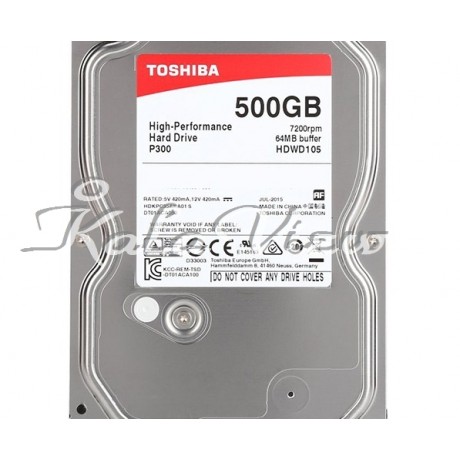 هارد کامپیوتر توشیبا P300 HDWD105 Drive  500GB