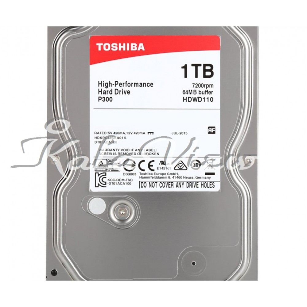 هارد کامپیوتر توشیبا P300 HDWD110UZSVA Drive  1TB