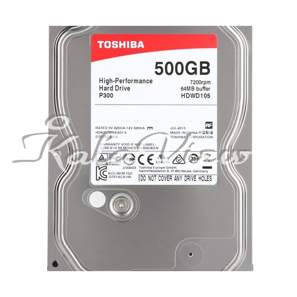 هارد کامپیوتر توشیبا P300 Hdwd105 500Gb