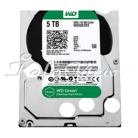 هارد کامپیوتر وسترن Digital Green WD50EZRX   5TB