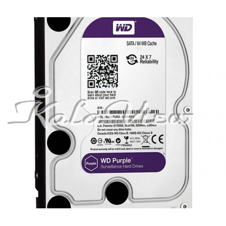 هارد کامپیوتر وسترن Digital Purple Surveillance Edition 2TB 64MB Cache