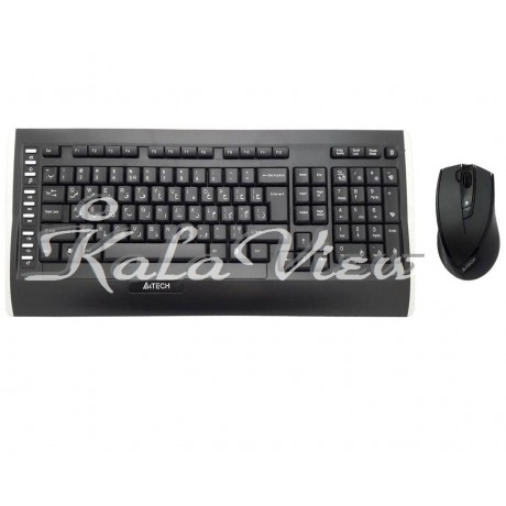 کیبورد و ماوس بی سیم ای فورتک مدل 9300F