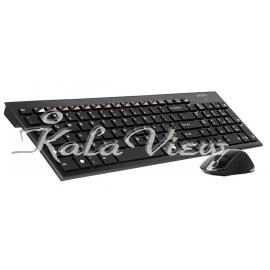کیبورد و ماوس بی سیم ایفورک مدل 9500F