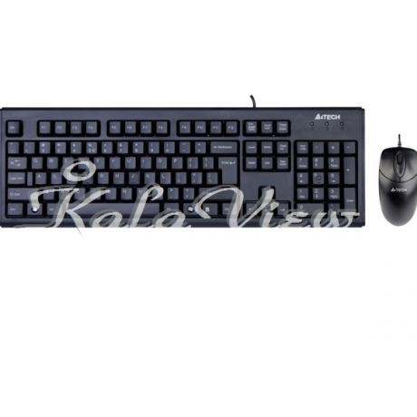 کیبورد کامپیوتر A4tech KR 8572 PS 2 Keyboard and Mouse