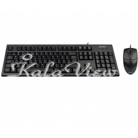 کیبورد کامپیوتر A4tech Kr 8520D With Mouse