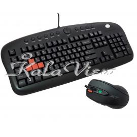 کیبورد کامپیوتر A4tech With Mouse Kx2810