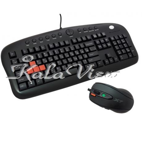 کیبورد کامپیوتر A4tech With Mouse Kx2810
