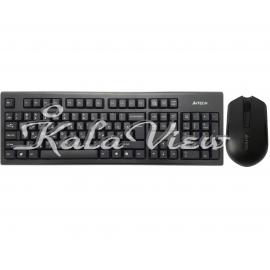 کیبورد کامپیوتر A4tech 3000N With Mouse