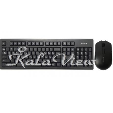 کیبورد کامپیوتر A4tech 3000N With Mouse