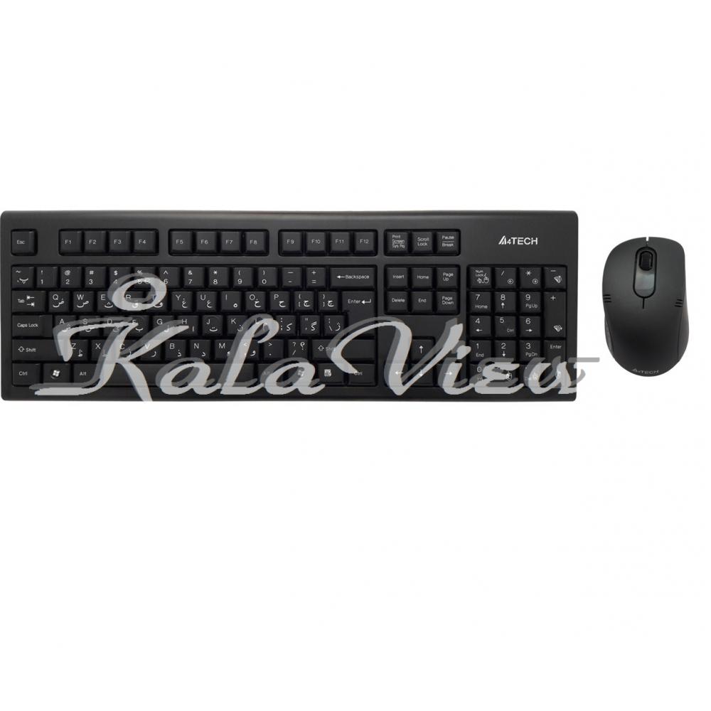 کیبورد کامپیوتر A4tech 7100N Wireless With Mouse