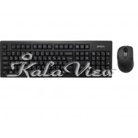 کیبورد کامپیوتر A4tech 7100N Wireless With Mouse