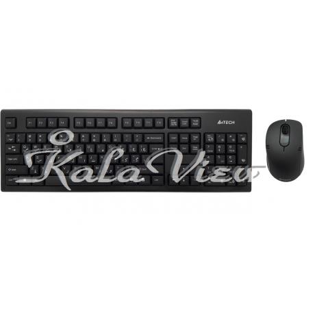 کیبورد کامپیوتر A4tech 7100N Wireless With Mouse