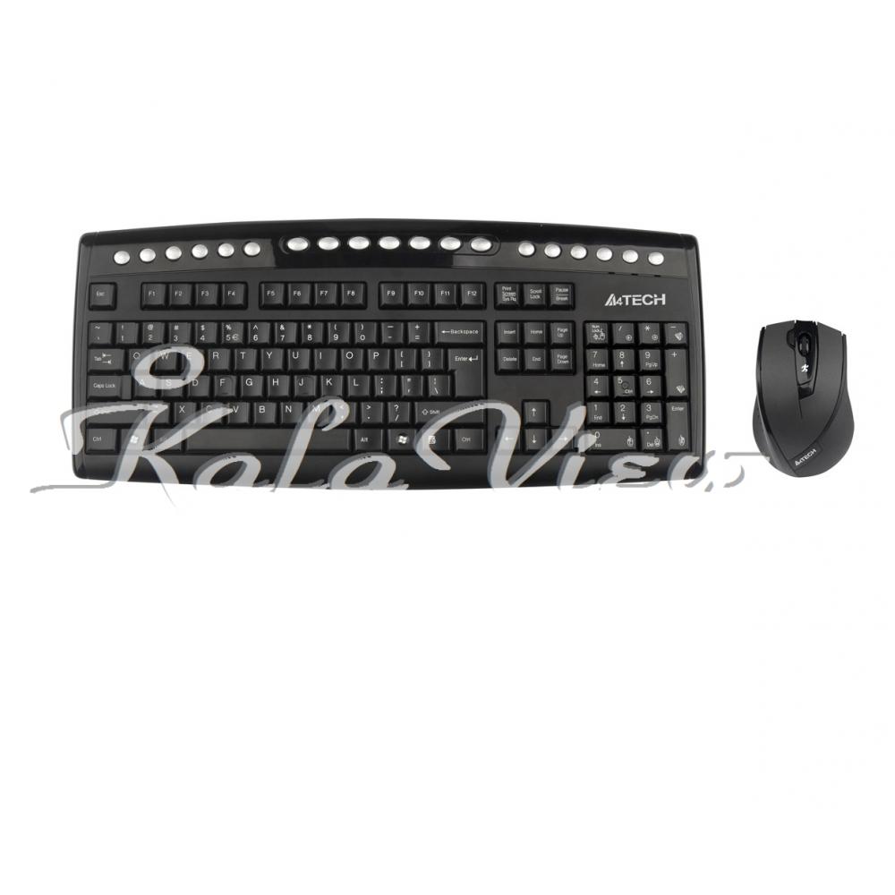 کیبورد کامپیوتر A4tech 9200F Wireless Keyboard and Mouse