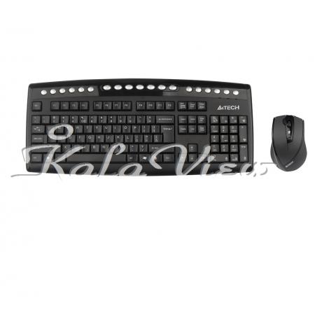 کیبورد کامپیوتر A4tech 9200F Wireless Keyboard and Mouse