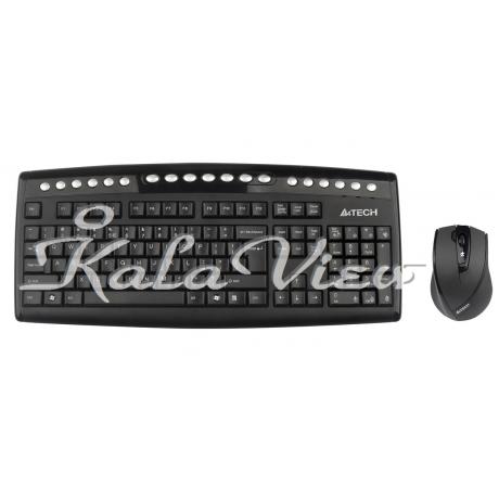 کیبورد کامپیوتر A4tech 9200F Wireless Keyboard and Mouse
