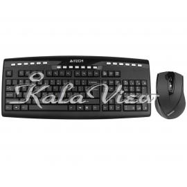 کیبورد کامپیوتر A4tech 9200F Wireless With Mouse
