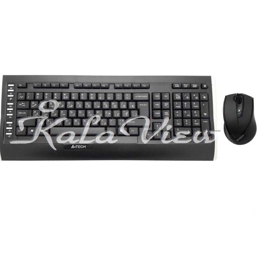 کیبورد کامپیوتر A4tech 9300F Wireless Keyboard And Mouse
