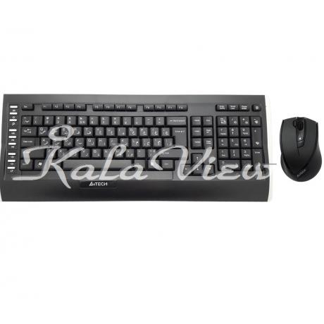 کیبورد کامپیوتر A4tech 9300F Wireless Keyboard And Mouse