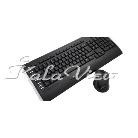 کیبورد کامپیوتر A4tech 9300F Wireless Keyboard And Mouse