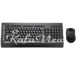 کیبورد کامپیوتر A4tech 9300F Wireless With Mouse