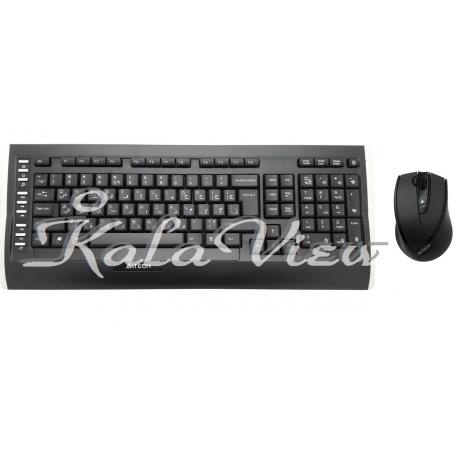 کیبورد کامپیوتر A4tech 9300F Wireless With Mouse
