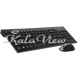 کیبورد کامپیوتر A4tech With Mouse Wireless 9500F