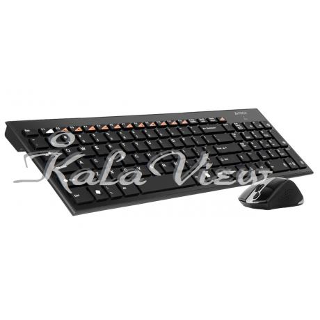 کیبورد کامپیوتر A4tech With Mouse Wireless 9500F