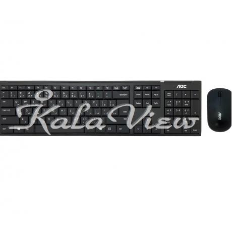 کیبورد کامپیوتر Aoc KM200 Wireless Keyboard And Mouse
