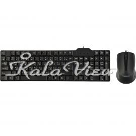 کیبورد کامپیوتر فراسو FCM 2280 Keyboard And Mouse With Perisan Letters