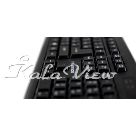 کیبورد کامپیوتر فراسو FCM 3838RF BLACK Wireless Keyboard and Mouse