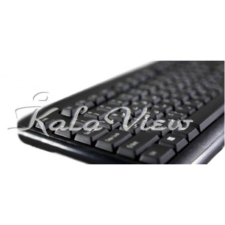 کیبورد کامپیوتر فراسو FCM 3838RF BLACK Wireless Keyboard and Mouse