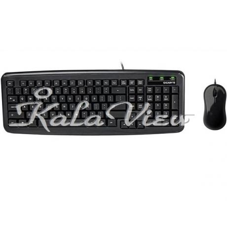 کیبورد کامپیوتر گیگابایت GK KM5300 Keyboard and Mouse With Persian Letters