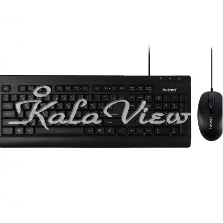 کیبورد کامپیوتر Hatron HKC220 Keyboard and Mouse With Perisan Letters