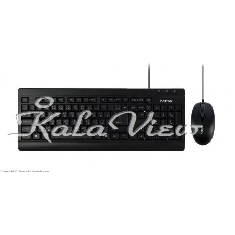 کیبورد کامپیوتر Hatron HKC220 Keyboard and Mouse With Perisan Letters
