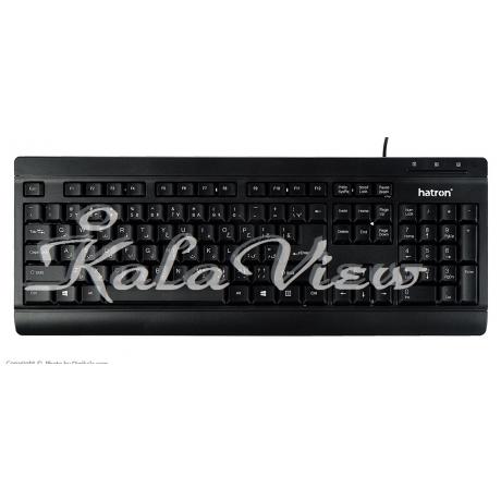 کیبورد کامپیوتر Hatron Hkc220 With Mouse With Perisan Letters