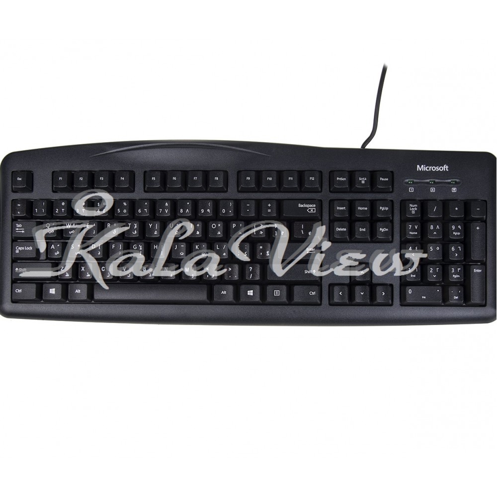 کیبورد کامپیوتر مایکروسافت Wired 200 Keyboard With Persian Letters