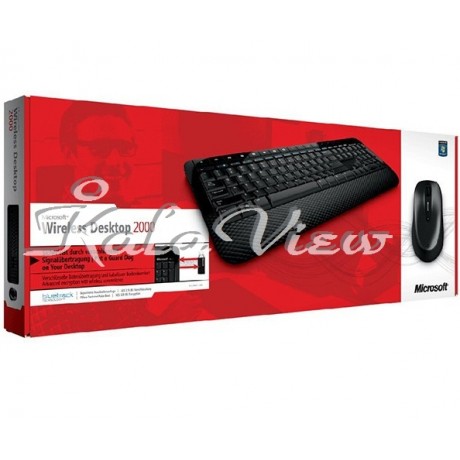 کیبورد کامپیوتر مایکروسافت 2000 Wireless With Mouse