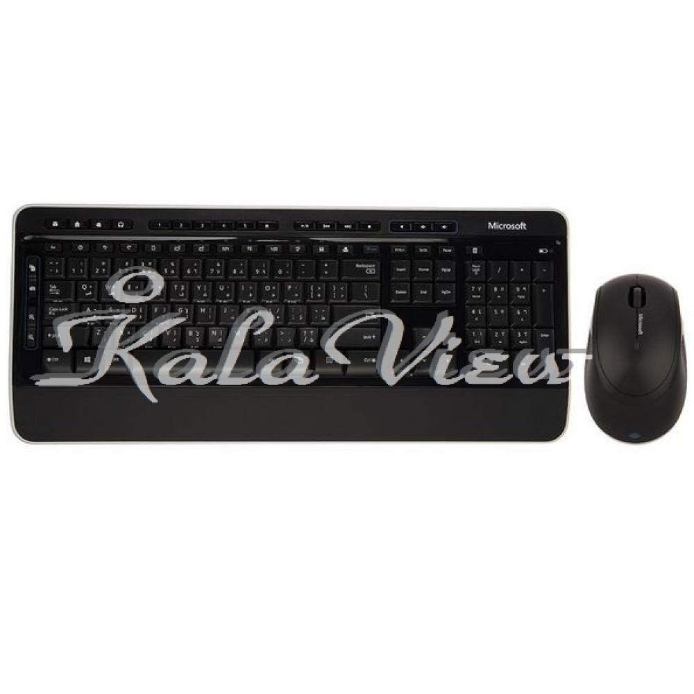 کیبورد کامپیوتر مایکروسافت 3000 Wireless With Mouse With Persian Letters