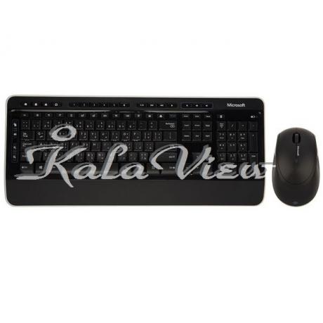کیبورد کامپیوتر مایکروسافت 3000 Wireless With Mouse With Persian Letters