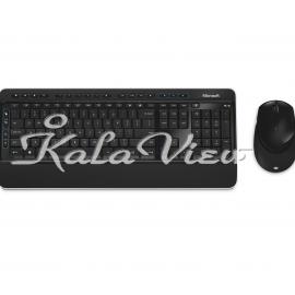 کیبورد کامپیوتر مایکروسافت 3050 Wireless Keyboard and Mouse