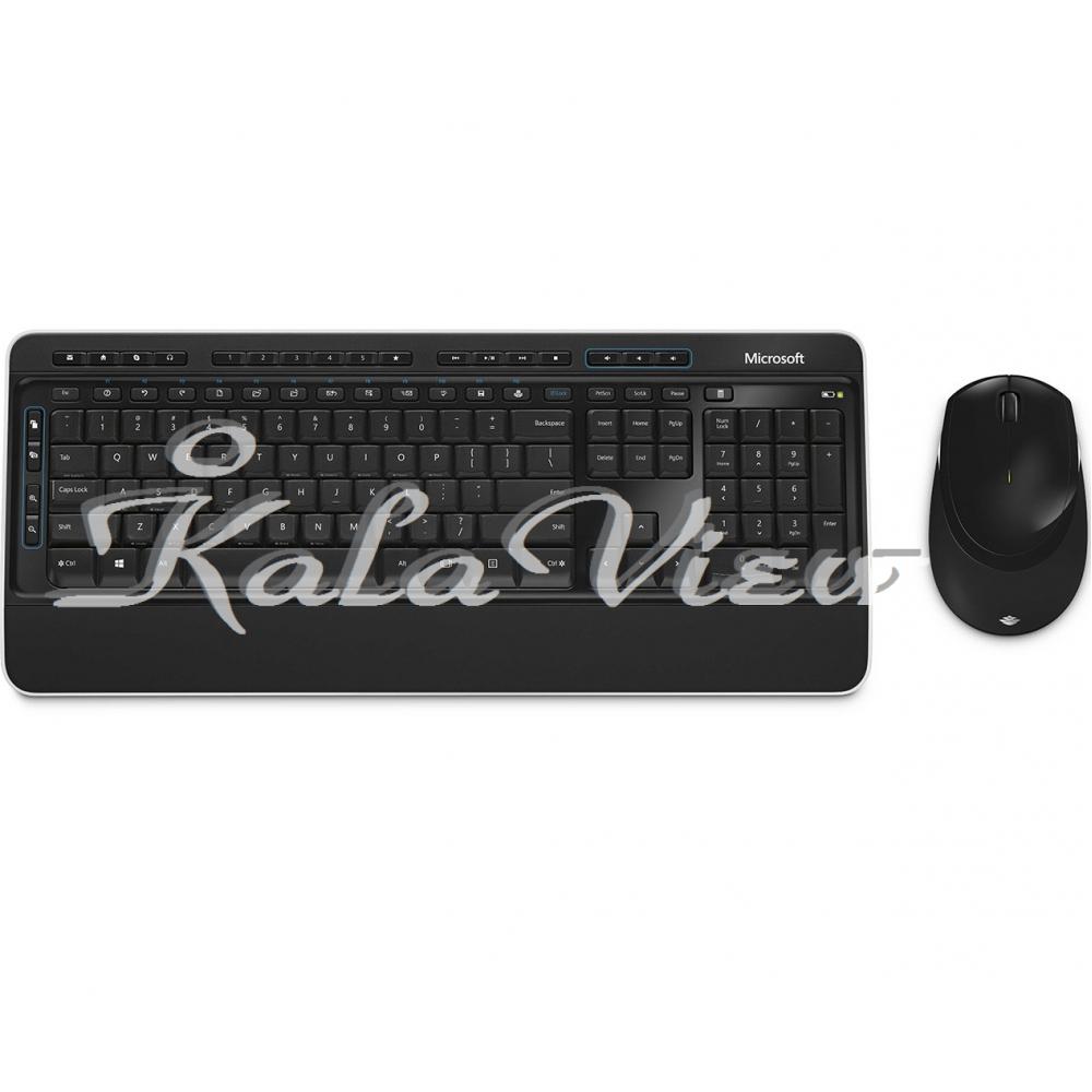 کیبورد کامپیوتر مایکروسافت 3050 Wireless With Mouse