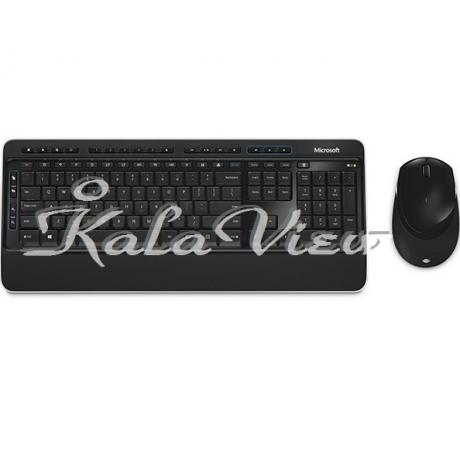 کیبورد کامپیوتر مایکروسافت 3050 Wireless With Mouse