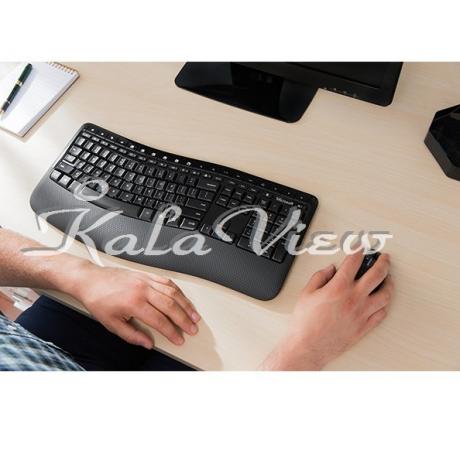 کیبورد کامپیوتر مایکروسافت 5050 Wireless With Mouse