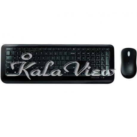 کیبورد کامپیوتر مایکروسافت 850 Wireless With Mouse With Persian Letters