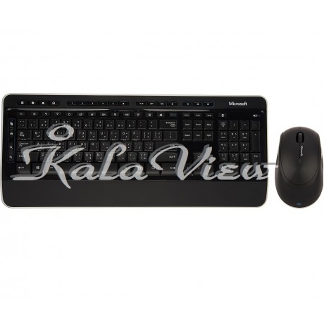 کیبورد کامپیوتر مایکروسافت Desktop 3000 Wireless Keyboard and Mouse With Arabic Letters