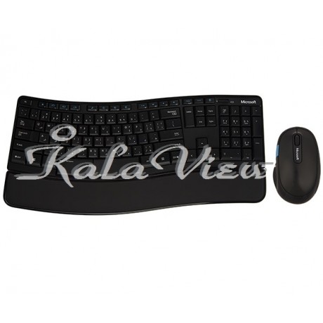 کیبورد کامپیوتر مایکروسافت Sculpt Comfort Wireless With Mouse With Arabic Letters