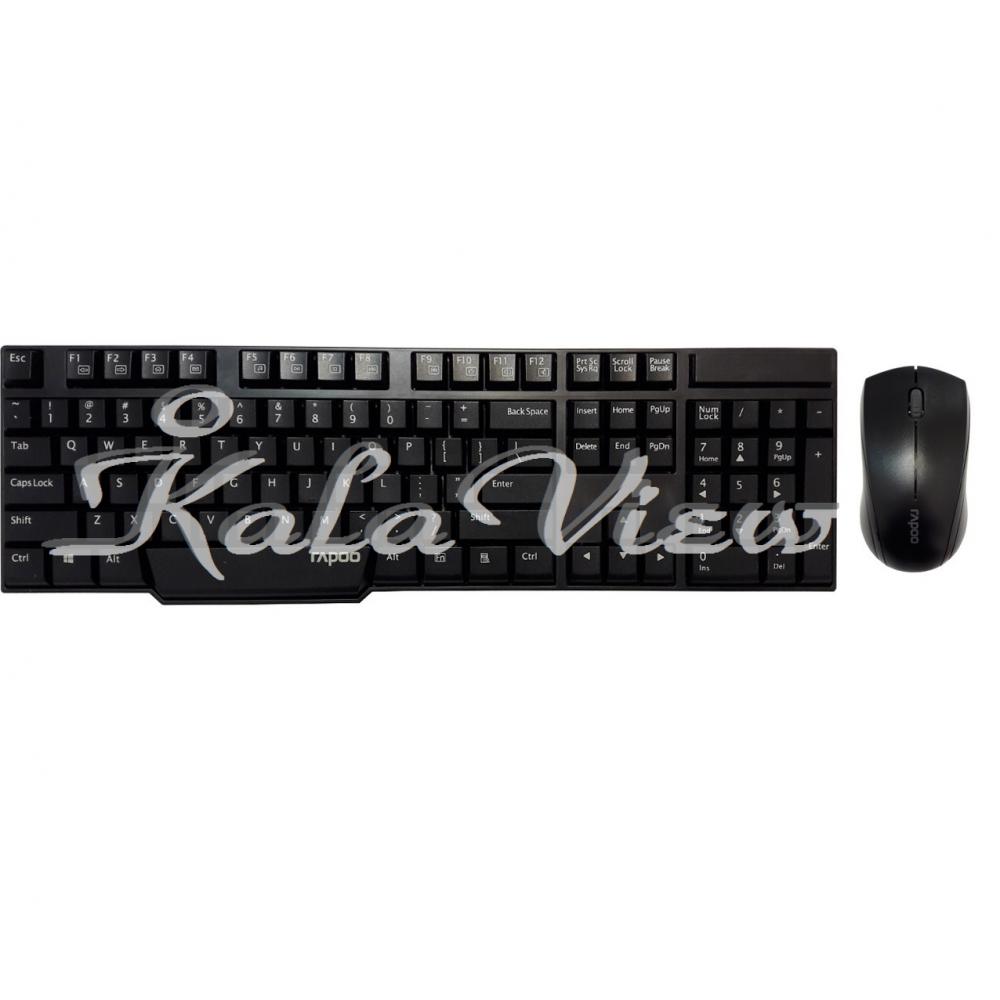 کیبورد کامپیوتر Rapoo 1800P Keyboard with Mouse