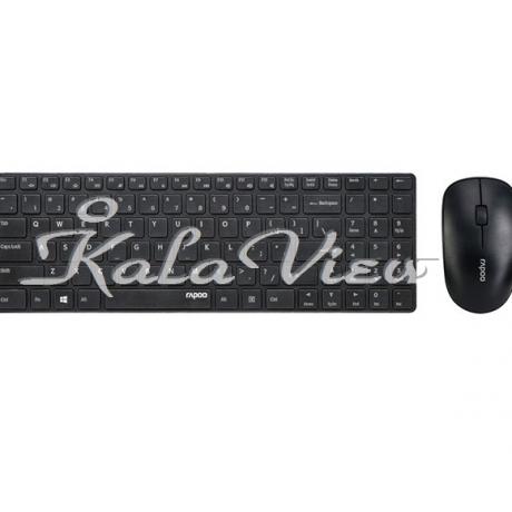 کیبورد کامپیوتر Rapoo 9300P Wireless Keyboard and Mouse With Persian Letters